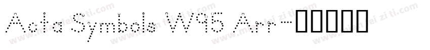 Acta Symbols W95 Arr字体转换